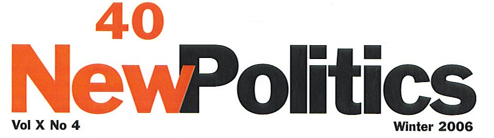 New Politics logo issue 40